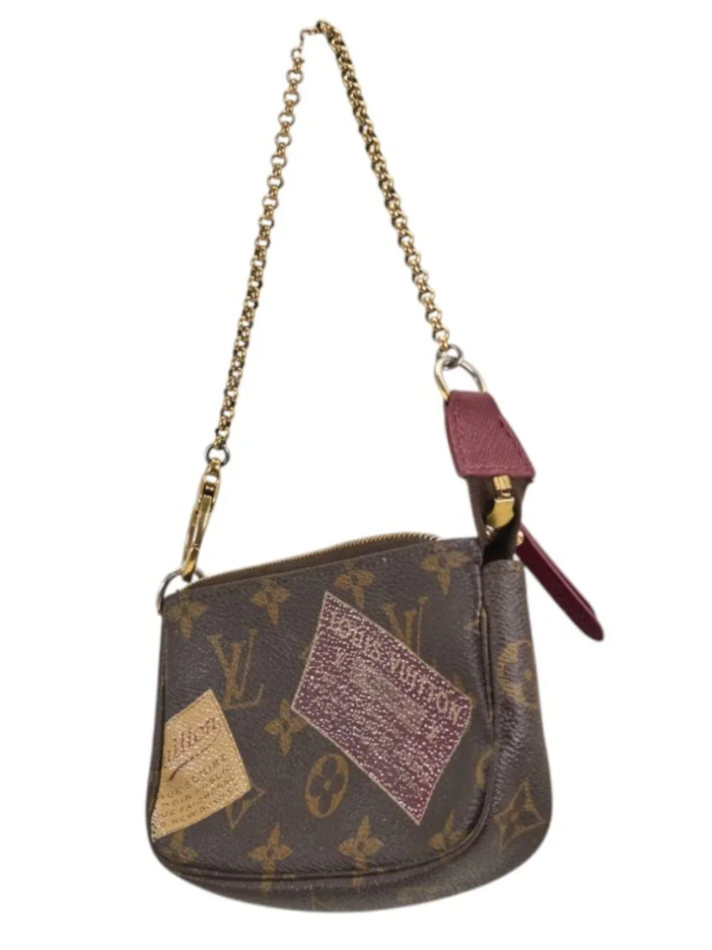 Louis Vuitton Mini Pochette Accessories Monogram Stamps